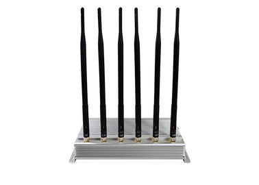 GSM 3G 4GLTE Stoorzender 6 van het Hoge Machtssignaal Omni-Antennes 2 Koelventilators binnen